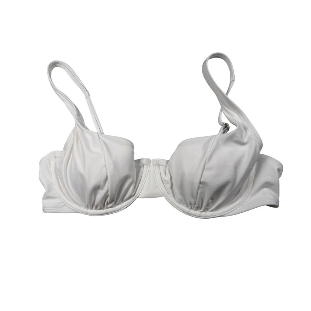 Wild Fable Bikini Top Women's Medium White Underwire Adjustable Removable Pads